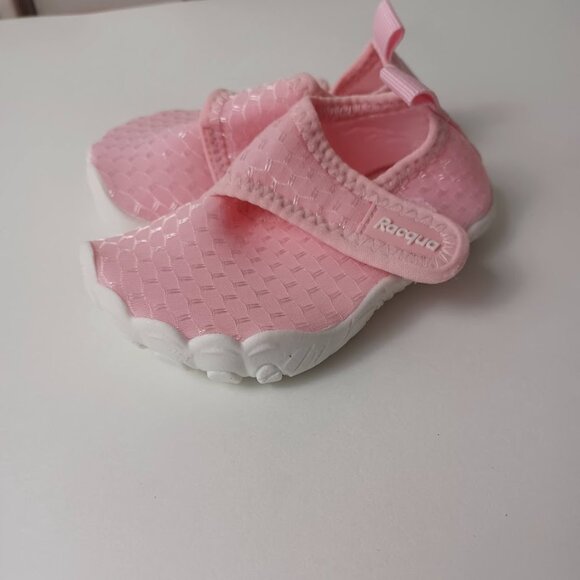Racqua Toddler Water Shoes New Aqua Shoes Pink -13 Toddler -Hook & Loop Closure - Picture 2 of 10